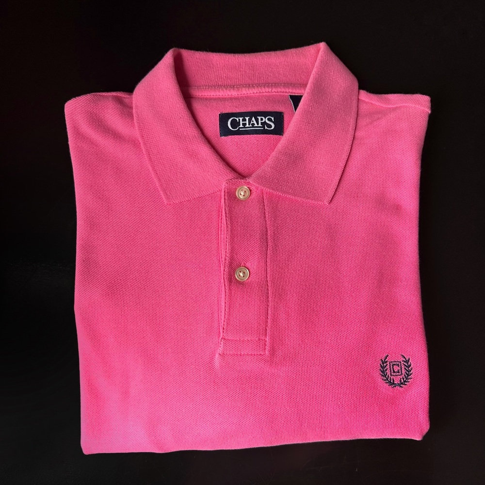 Chaps Pink Polo Short Sleeve Shirt